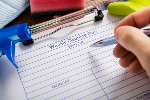 Creating a Cleaning Schedule